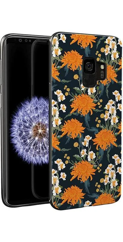 Off Tropic Floral | Exotic Orange Flower Samsung Case