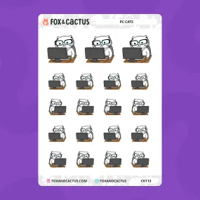 PC Cat Stickers