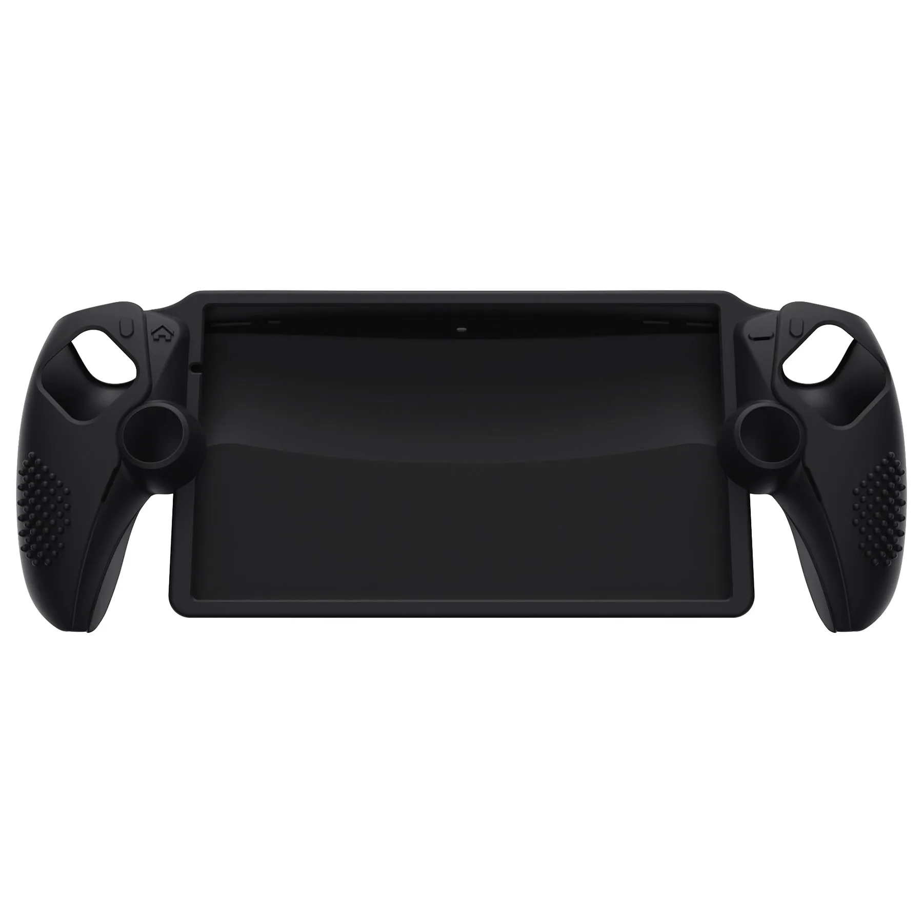 PlayVital 3D Studded Edition Anti-Slip Silicone Protective Case with Thumb Grips for PS Portal Remote Player - Black - CYRPFP001