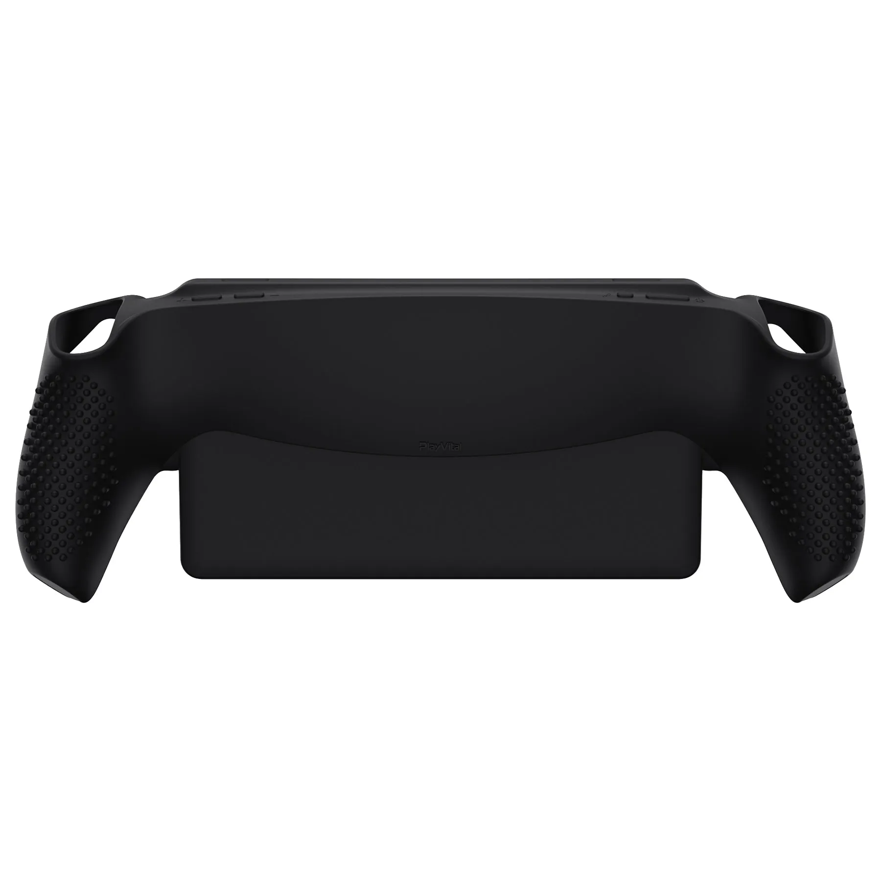 PlayVital 3D Studded Edition Anti-Slip Silicone Protective Case with Thumb Grips for PS Portal Remote Player - Black - CYRPFP001