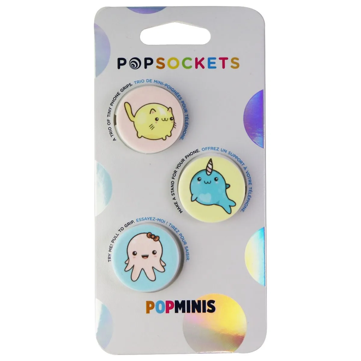 PopSockets PopMinis Mini Grips for Phones & Tablets (3 Pack) - Kawaii Critters