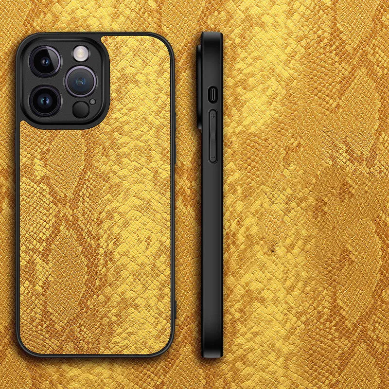 Python-patterned Mobile Phone Case With Fine Holes To Prevent Falling