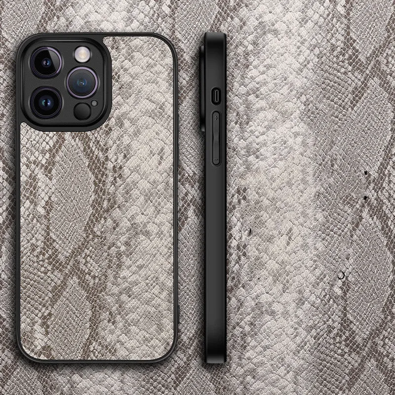 Python-patterned Mobile Phone Case With Fine Holes To Prevent Falling