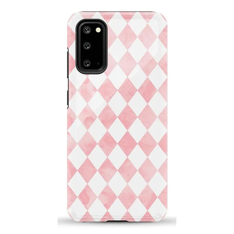 Queen of Diamonds | Pink Watercolor Case