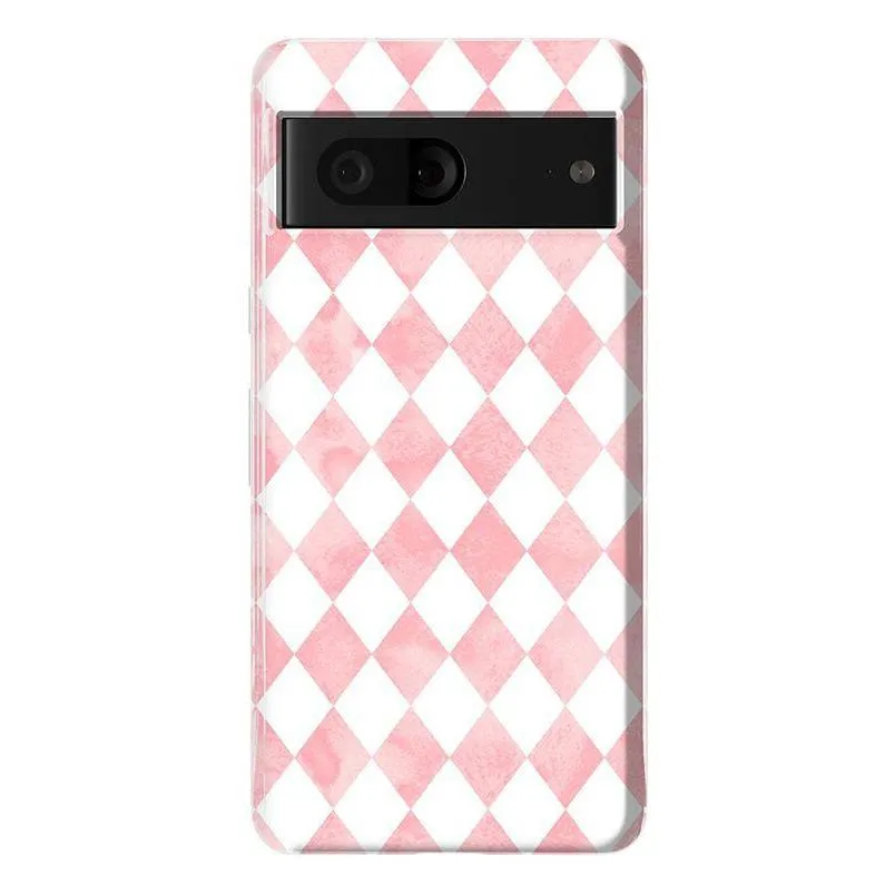 Queen of Diamonds | Pink Watercolor Case