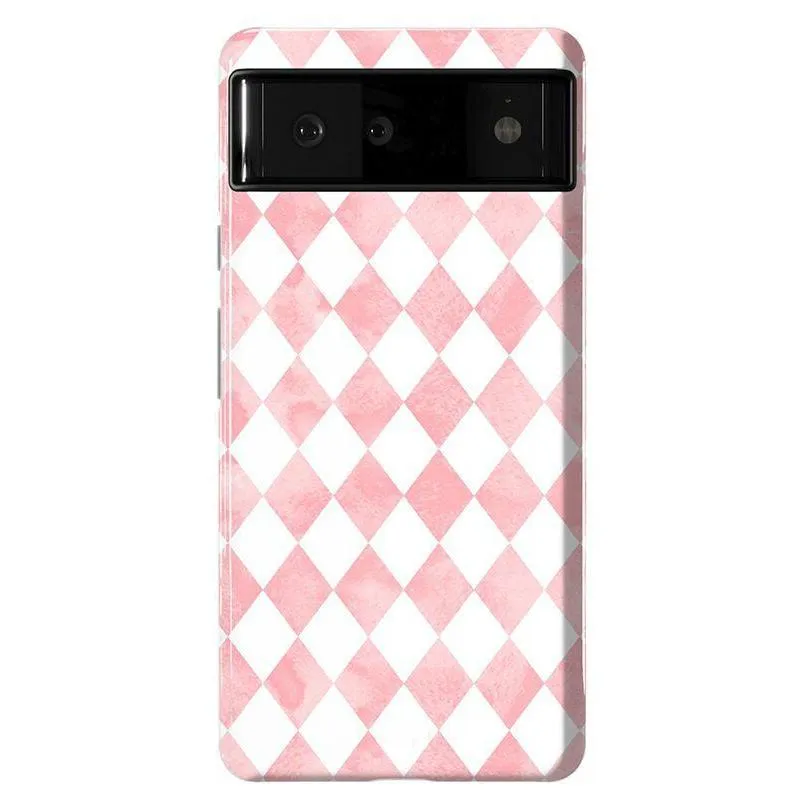 Queen of Diamonds | Pink Watercolor Case