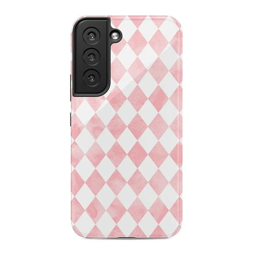 Queen of Diamonds | Pink Watercolor Case