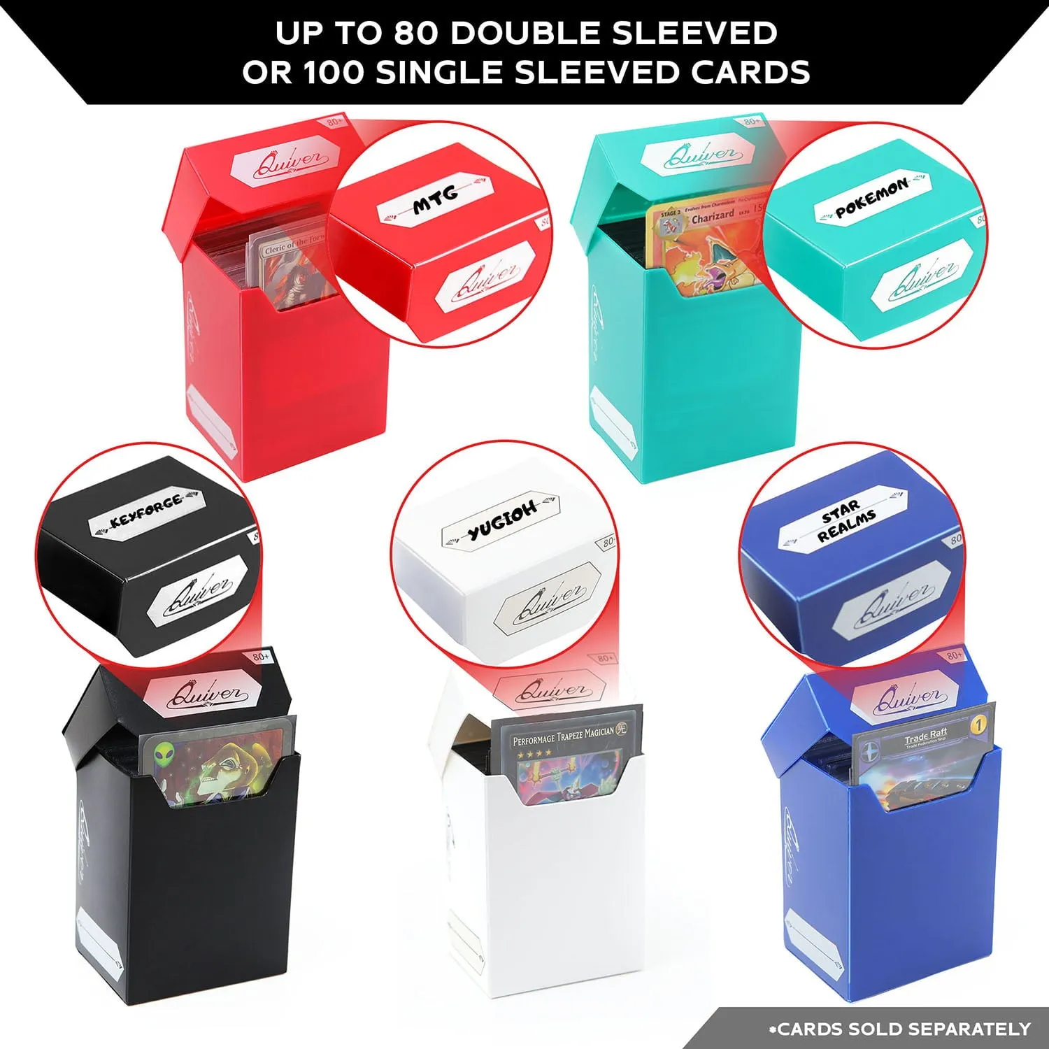 Quiver Time - Standard Deck Blocks 80  (Set of 5 Boxes)