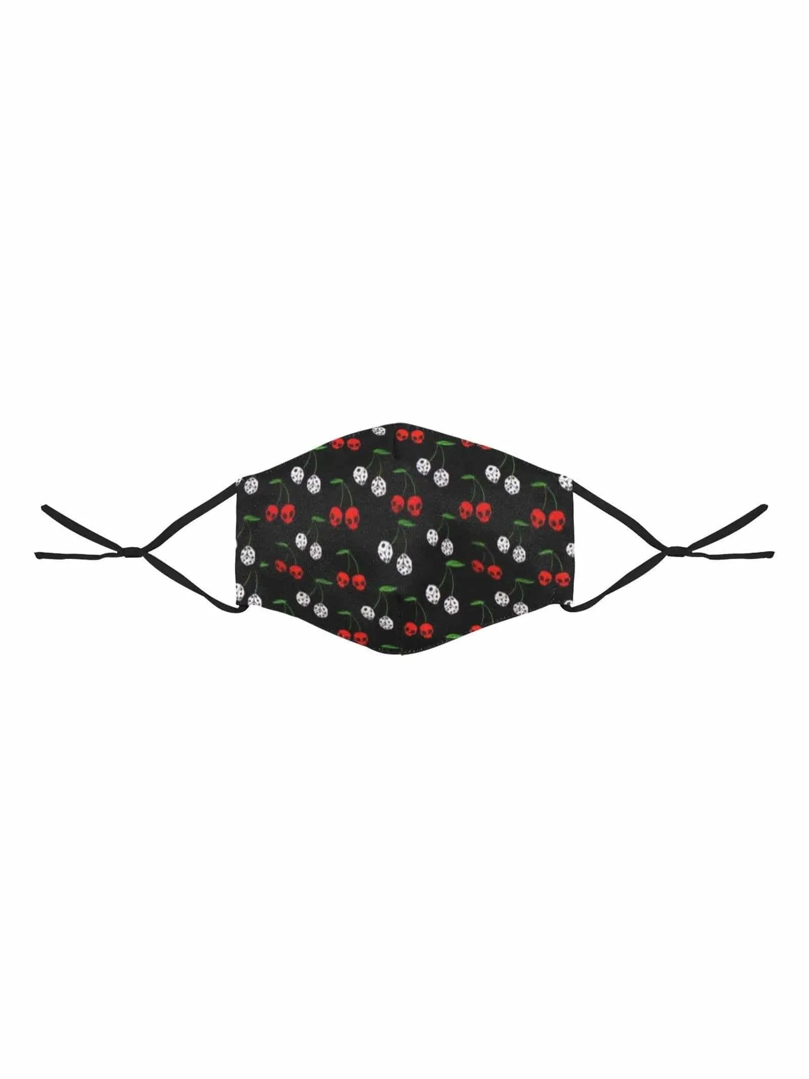REUSABLE FACE MASKS WITH FILTERS - CHERRY SKULLS & DICE