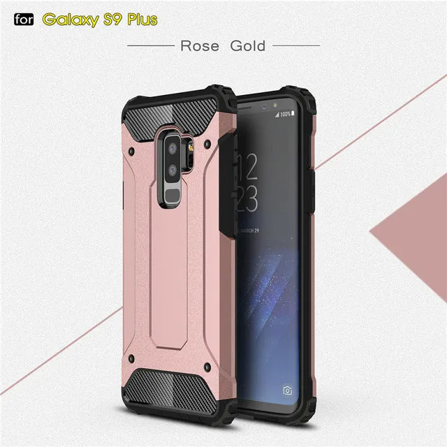 Rugged Armor Case For Samsung Galaxy S9 Plus S5 S6 S7 Edge S8 Note 4 5 8 9 A6 A7 A8 J8 J4 J6 Prime 2018 Hard PC Shockproof Case