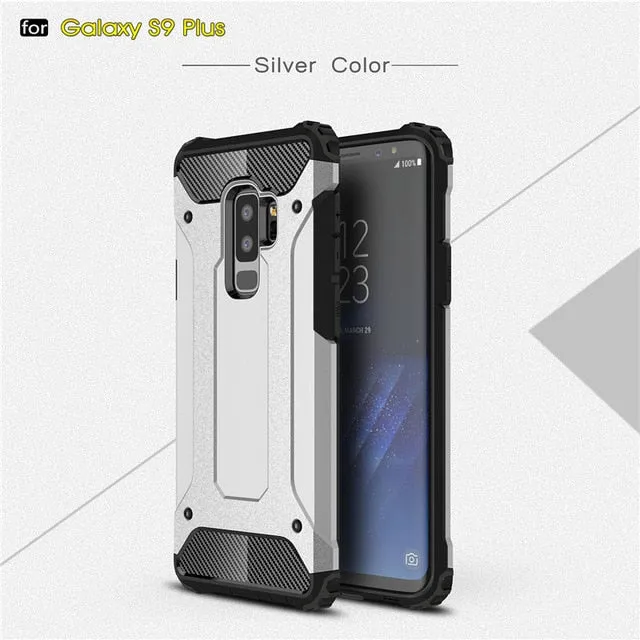 Rugged Armor Case For Samsung Galaxy S9 Plus S5 S6 S7 Edge S8 Note 4 5 8 9 A6 A7 A8 J8 J4 J6 Prime 2018 Hard PC Shockproof Case