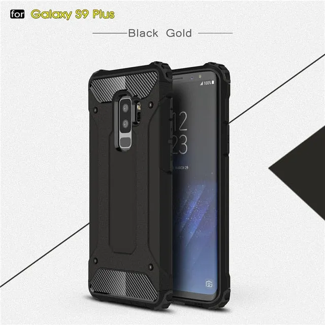 Rugged Armor Case For Samsung Galaxy S9 Plus S5 S6 S7 Edge S8 Note 4 5 8 9 A6 A7 A8 J8 J4 J6 Prime 2018 Hard PC Shockproof Case