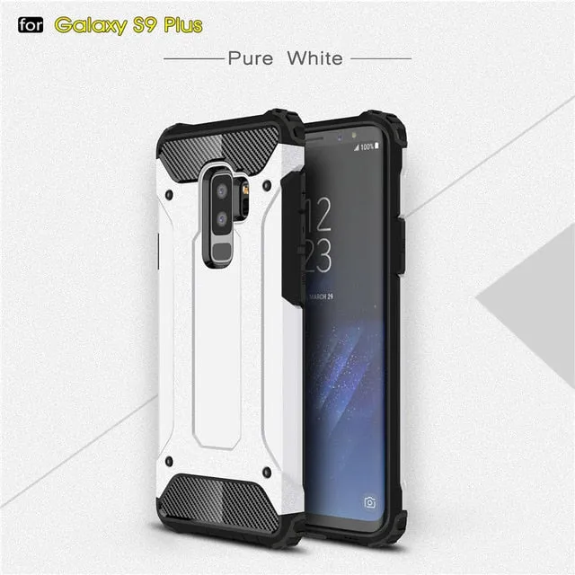 Rugged Armor Case For Samsung Galaxy S9 Plus S5 S6 S7 Edge S8 Note 4 5 8 9 A6 A7 A8 J8 J4 J6 Prime 2018 Hard PC Shockproof Case