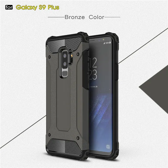 Rugged Armor Case For Samsung Galaxy S9 Plus S5 S6 S7 Edge S8 Note 4 5 8 9 A6 A7 A8 J8 J4 J6 Prime 2018 Hard PC Shockproof Case