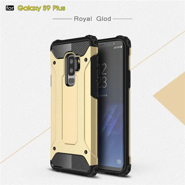 Rugged Armor Case For Samsung Galaxy S9 Plus S5 S6 S7 Edge S8 Note 4 5 8 9 A6 A7 A8 J8 J4 J6 Prime 2018 Hard PC Shockproof Case