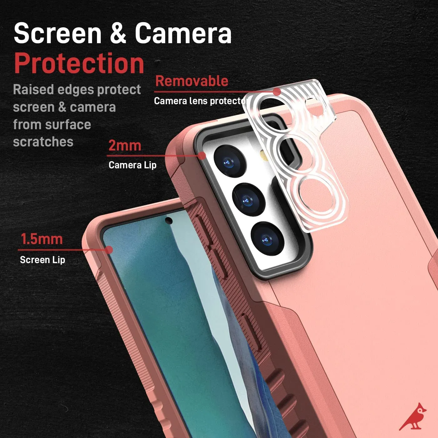 Samsung Galaxy s21 case Protector Shockproof Protective Phone case Pink