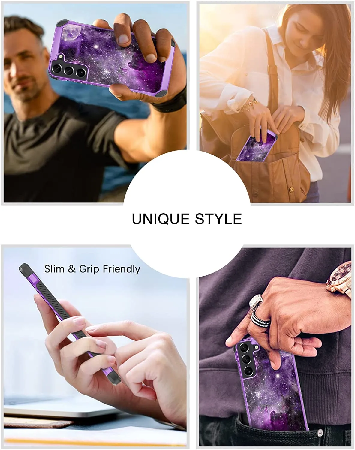Samsung Galaxy S22 Case, Slim Glow Shockproof Protective Phone Case