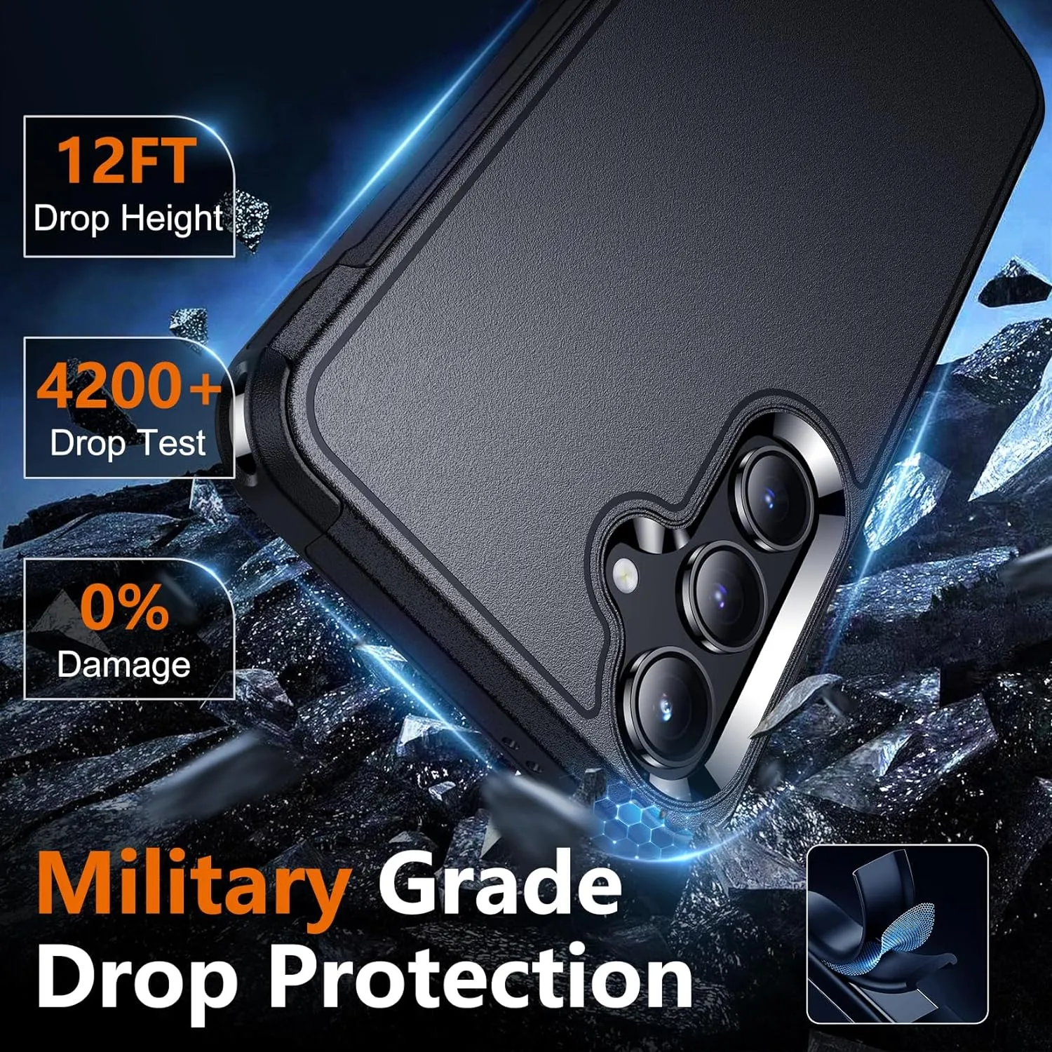 Samsung Galaxy S24 Case Heavy Duty Shockproof Case