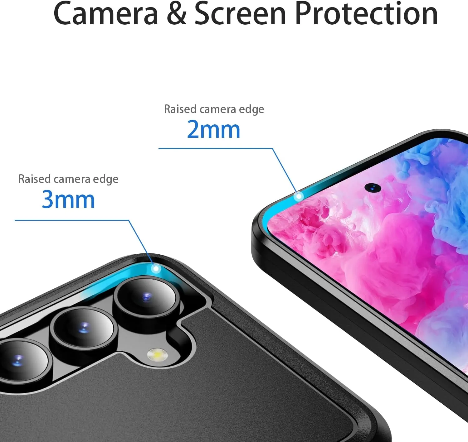 Samsung Galaxy S24 Plus Black Dual Layer Heavy Duty Shockproof Tough Rugged Protective Cover