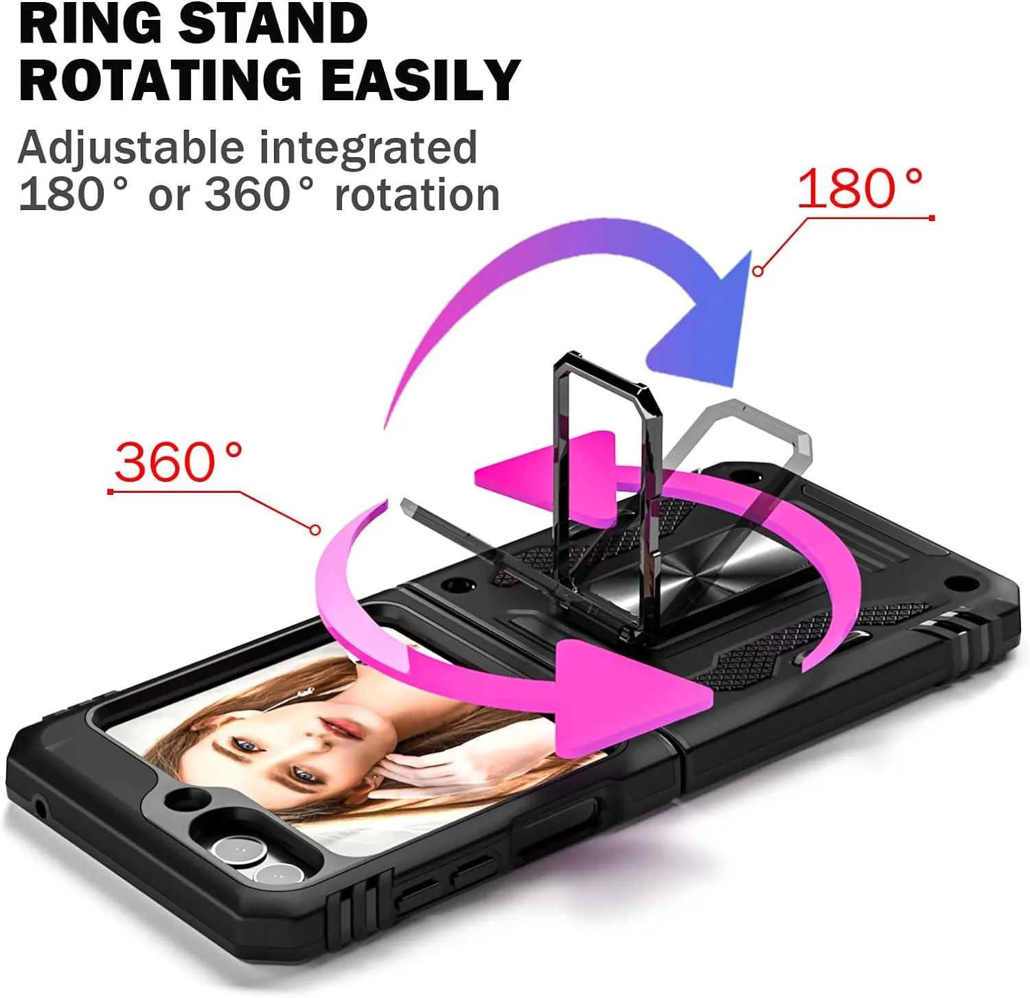 Samsung Galaxy Z Flip 5 Case Military Grade Shockproof Full Body Protective Phone Case