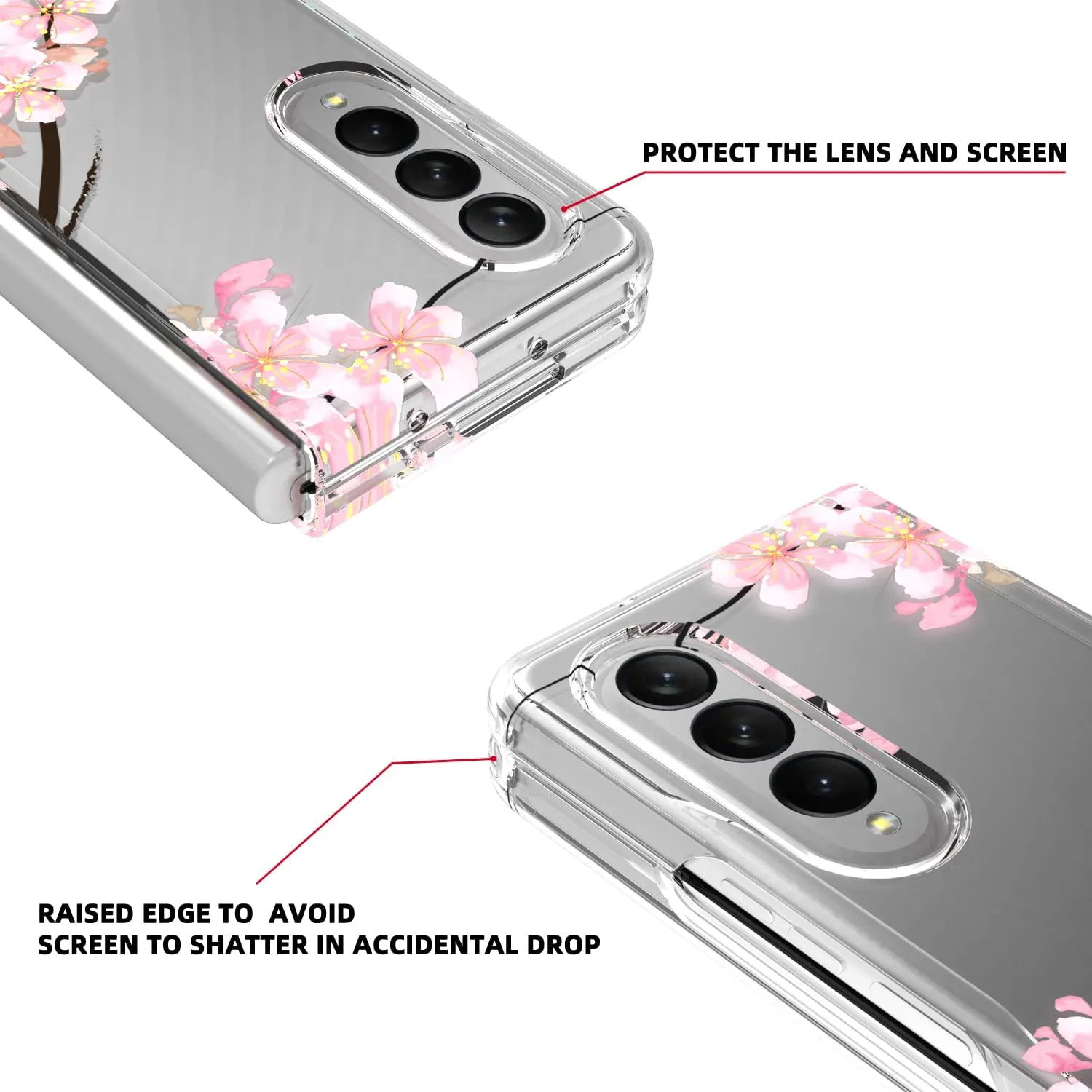 Samsung Galaxy Z Fold 4 Case 5G 2022, Samsung Z Fold 4 Case Women Girls