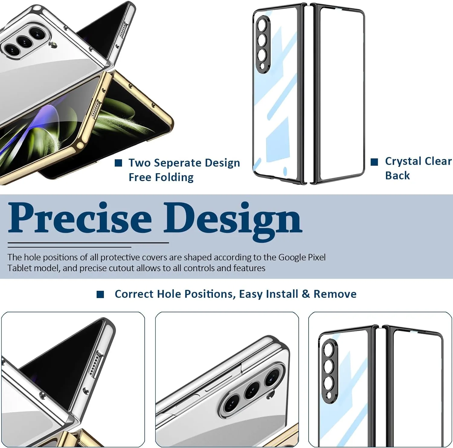 Samsung Galaxy Z Fold 5G Luxury Hard PC Ultra Thin Lightweight Shockproof Protection Case