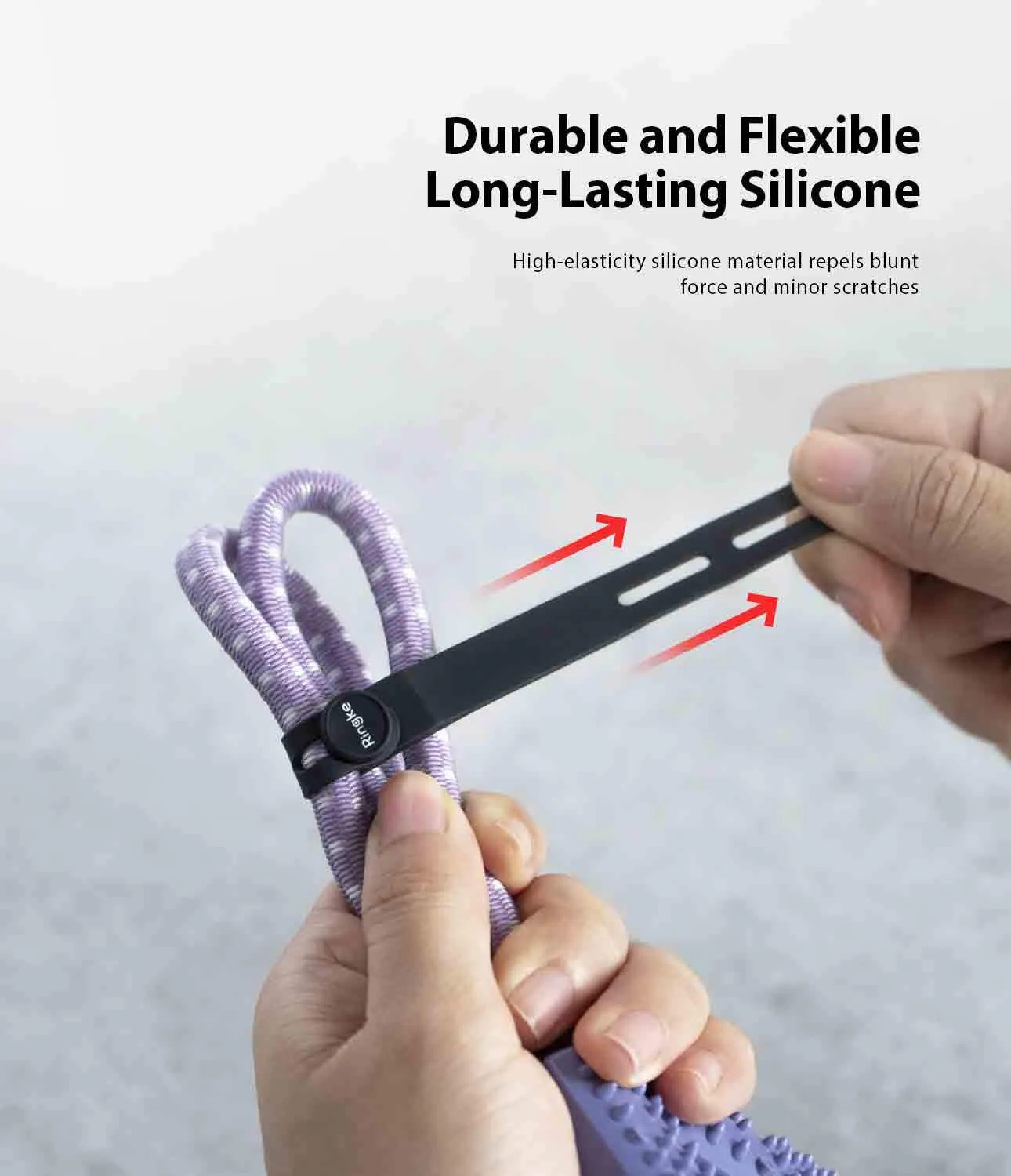 Silicone Cable Tie 15 pack (Assorted Colors)