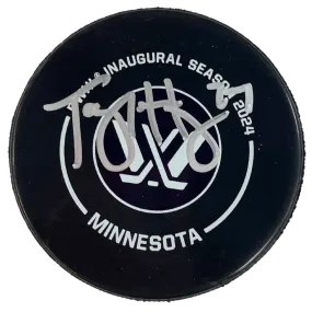 Taylor Heise Autographed PWHL Minnesota Official Game Puck