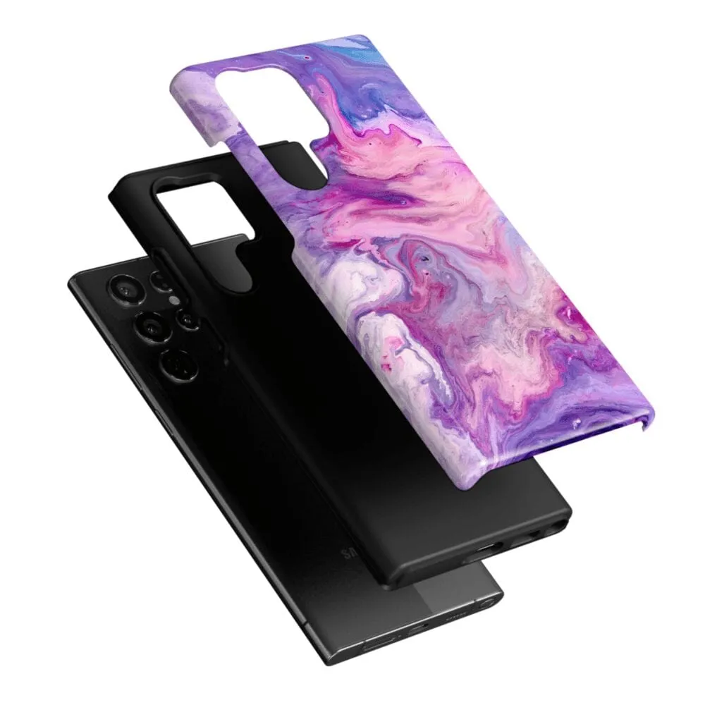 Tie Dying Over You | Purple Marble Samsung Case