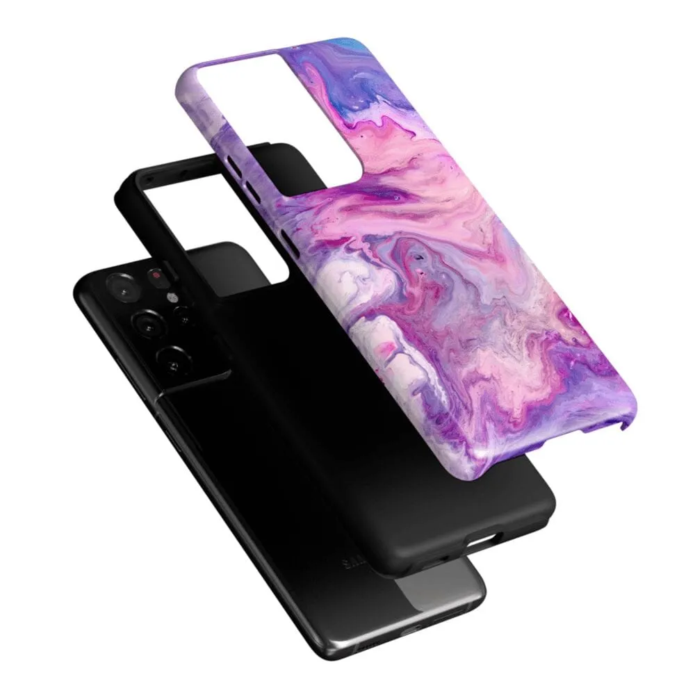 Tie Dying Over You | Purple Marble Samsung Case