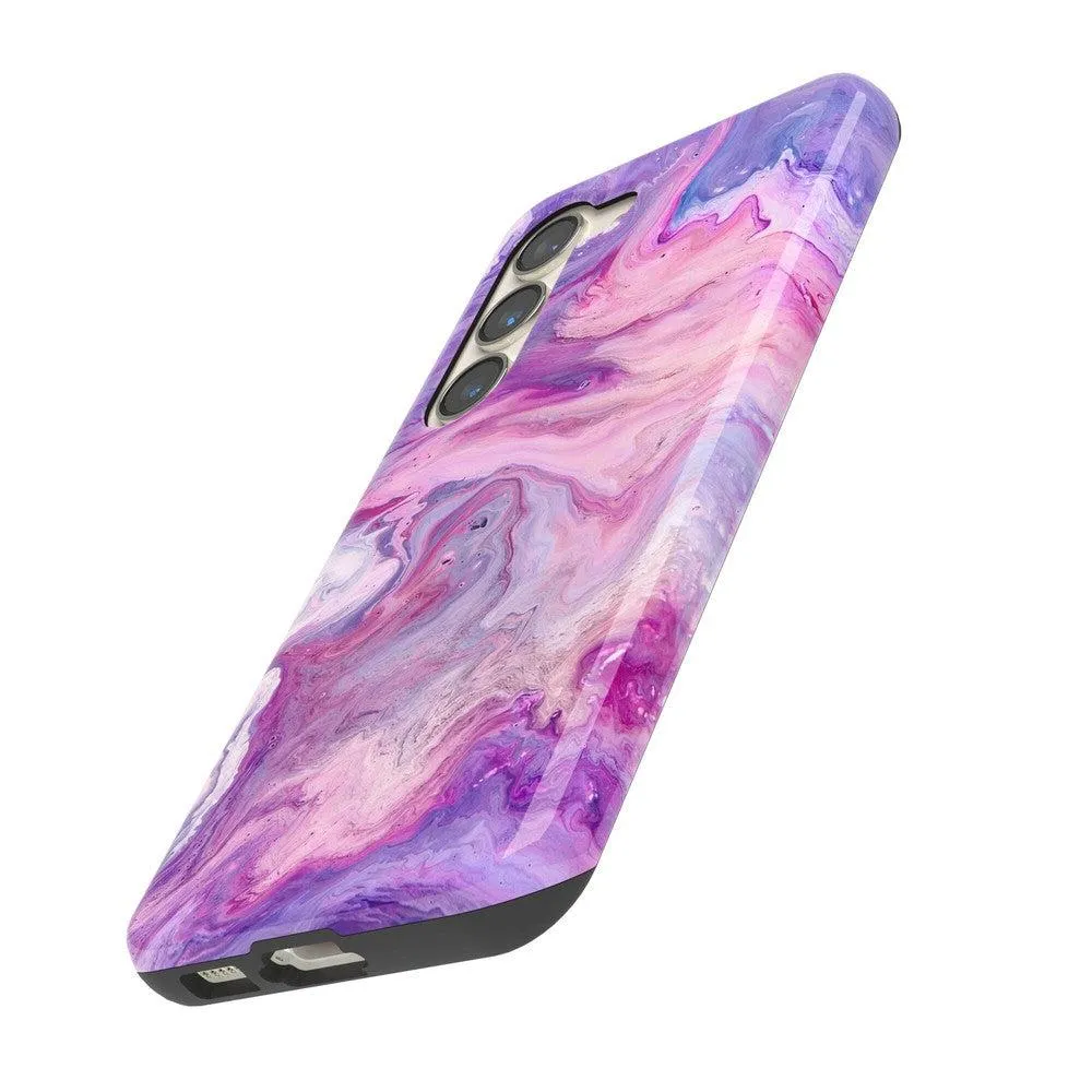 Tie Dying Over You | Purple Marble Samsung Case