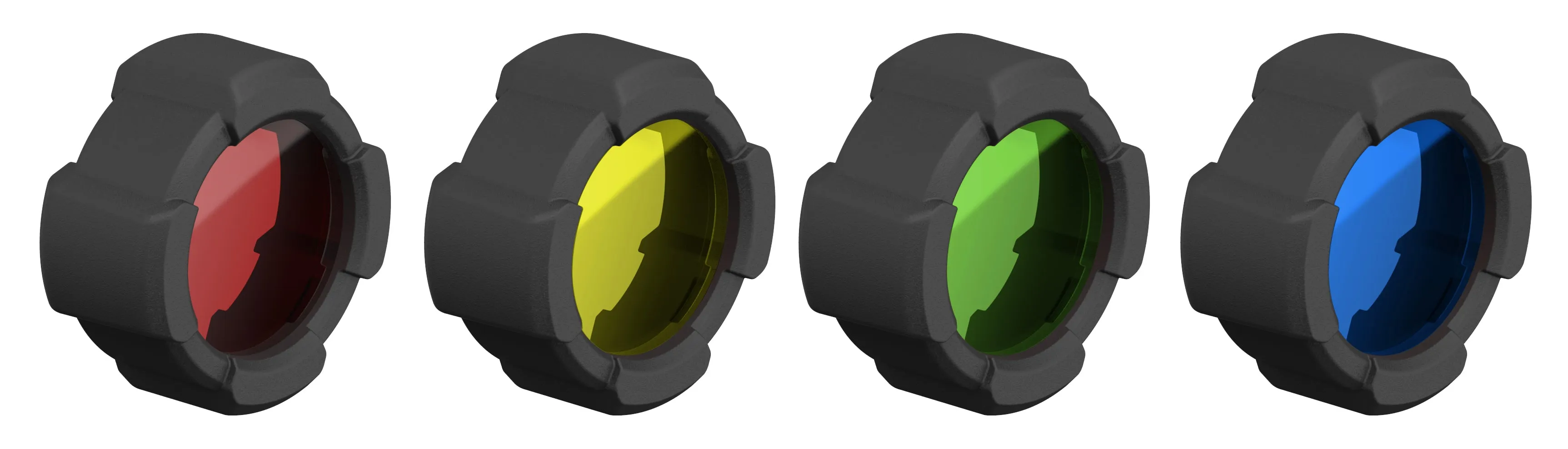 Torch Colour Filter Caps 53mm, Set of 4