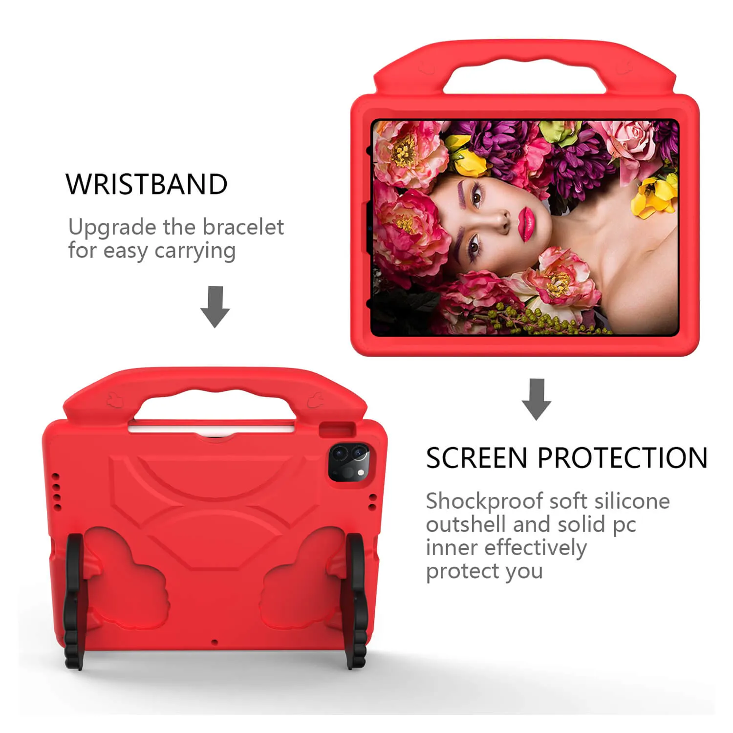 Tough On iPad Pro 2022 / 2021 / 2020 / 2018 11" Case EVA Kids Protection Red