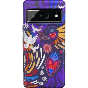 Viva La Vida | Frida Kahlo Collage Floral Google Pixel Case