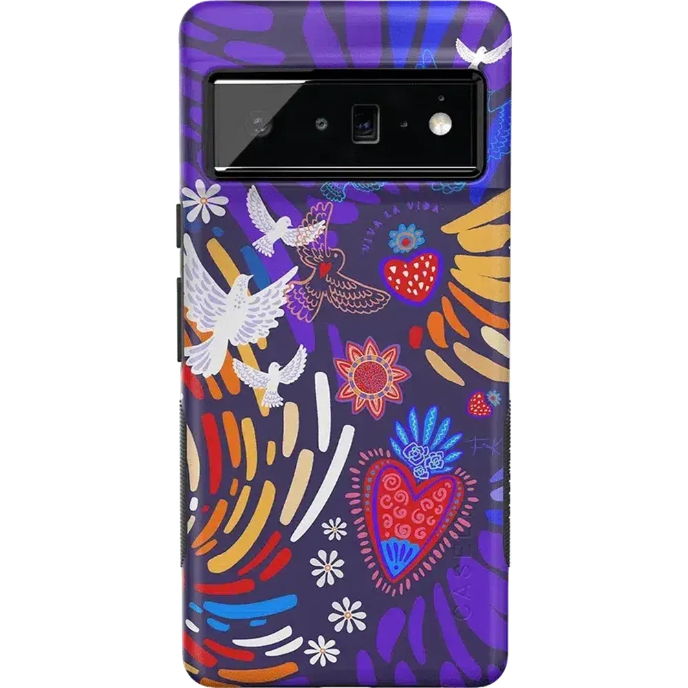 Viva La Vida | Frida Kahlo Collage Floral Google Pixel Case