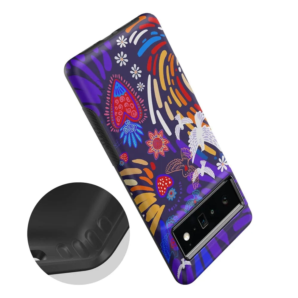 Viva La Vida | Frida Kahlo Collage Floral Google Pixel Case