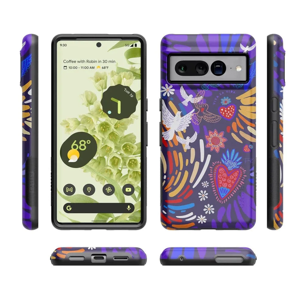 Viva La Vida | Frida Kahlo Collage Floral Google Pixel Case