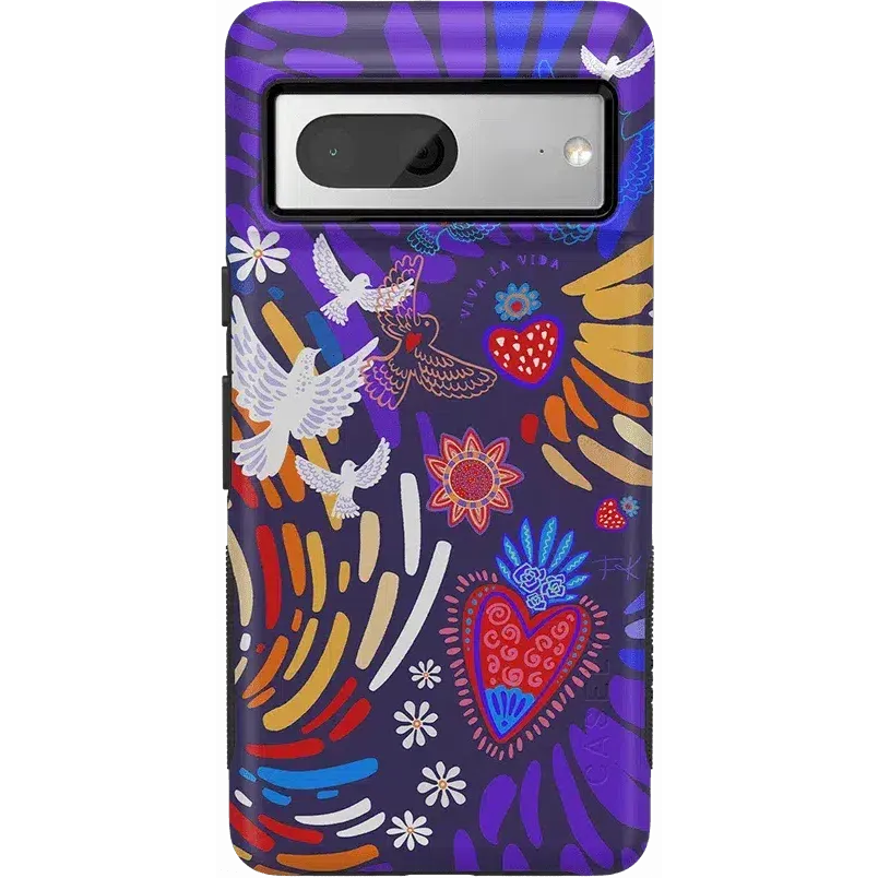 Viva La Vida | Frida Kahlo Collage Floral Google Pixel Case