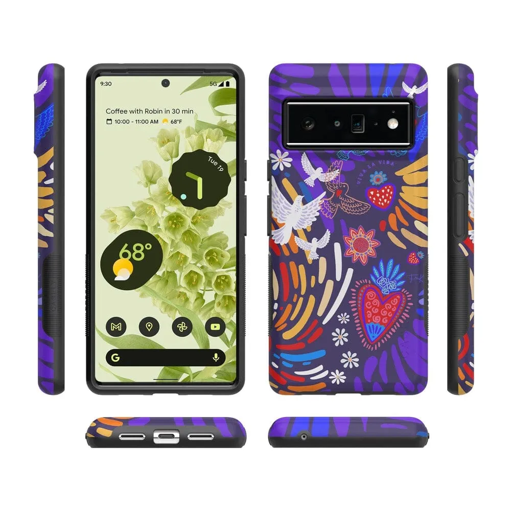 Viva La Vida | Frida Kahlo Collage Floral Google Pixel Case