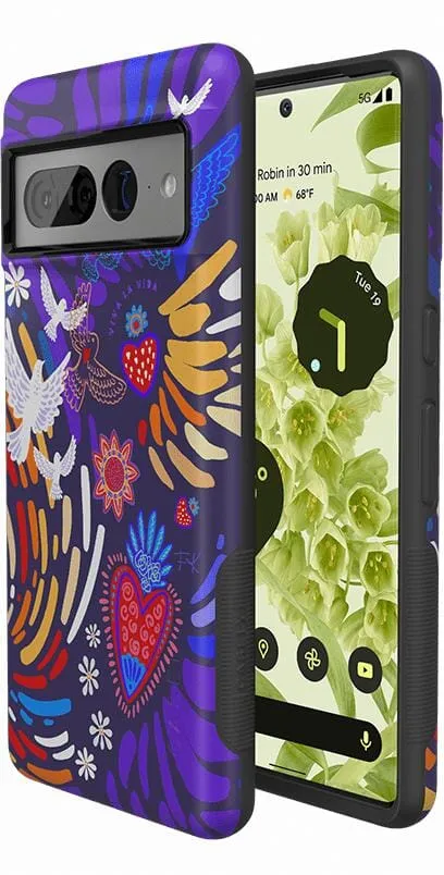 Viva La Vida | Frida Kahlo Collage Floral Google Pixel Case