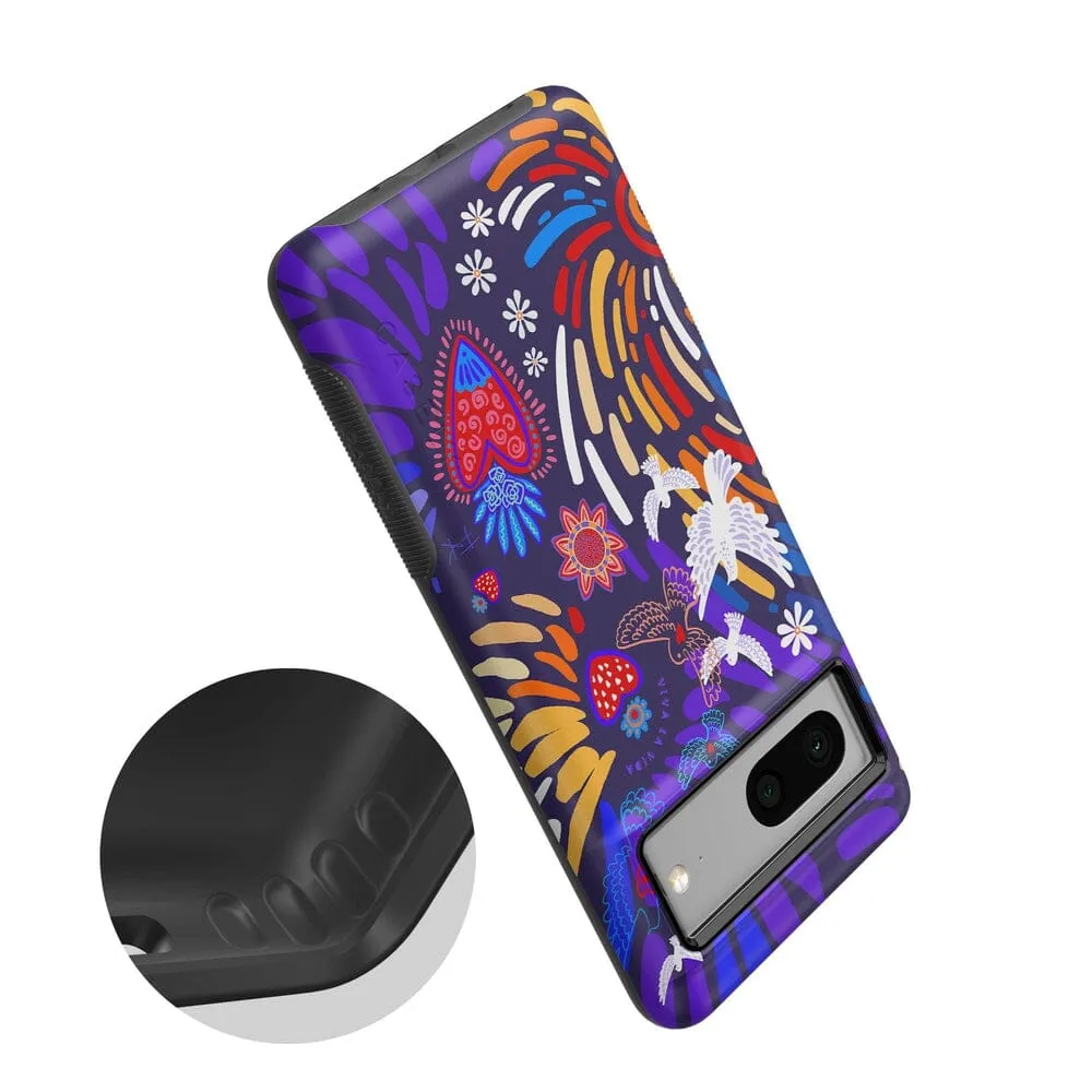 Viva La Vida | Frida Kahlo Collage Floral Google Pixel Case