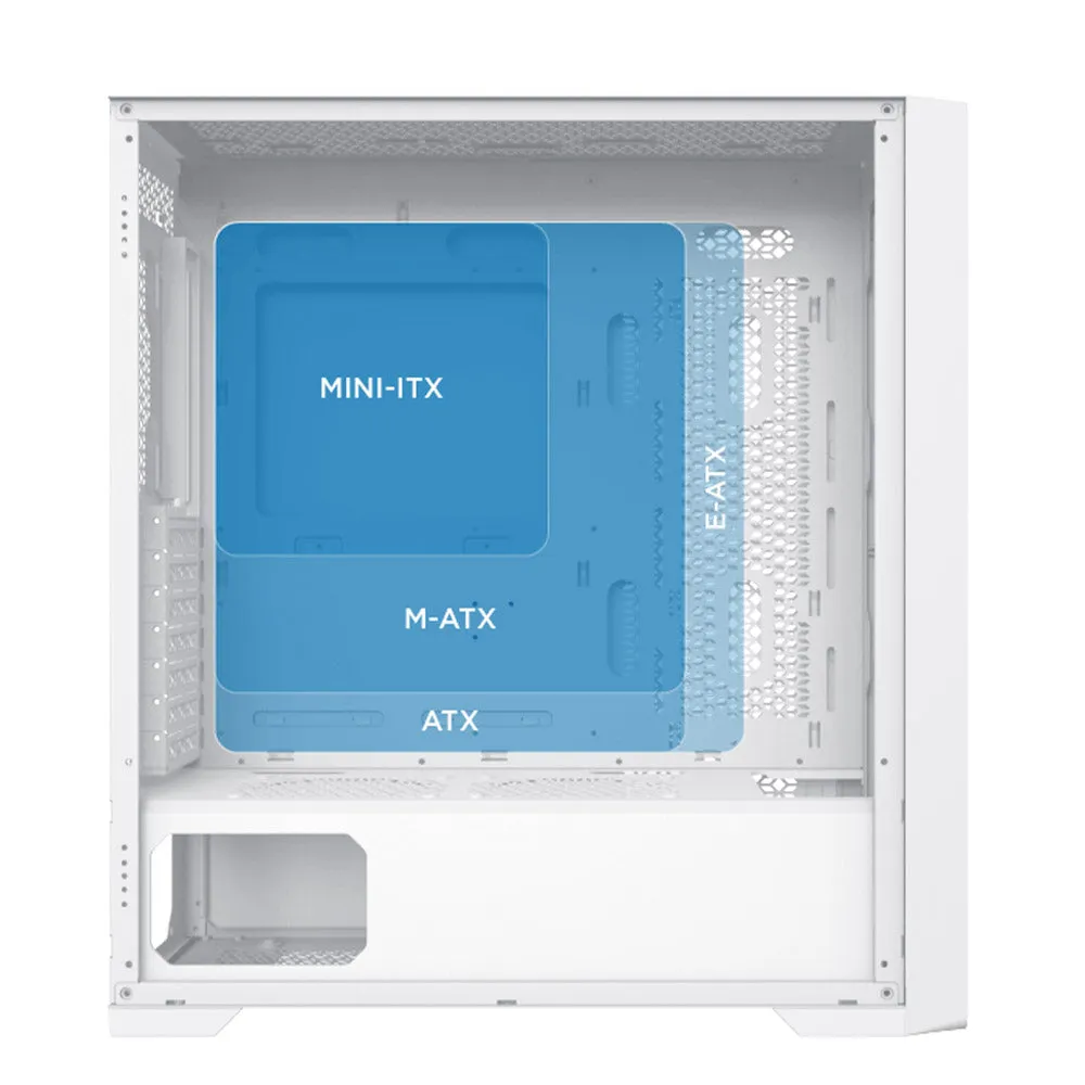 Xigmatek Zoser Arctic ARGB Super Tower Case