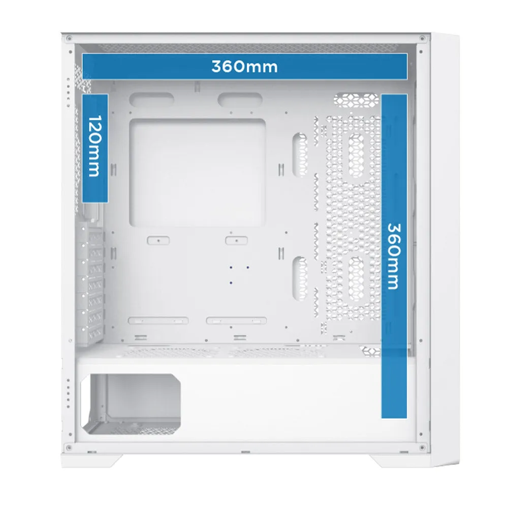 Xigmatek Zoser Arctic ARGB Super Tower Case