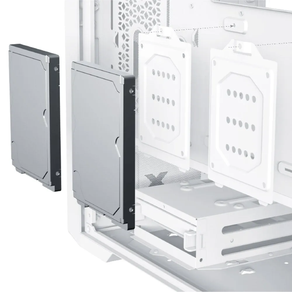 Xigmatek Zoser Arctic ARGB Super Tower Case
