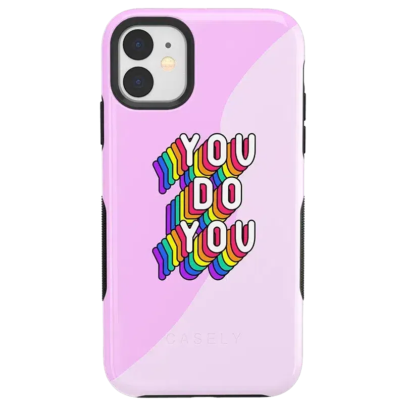 YOU DO YOU | Purple Print iPhone Case