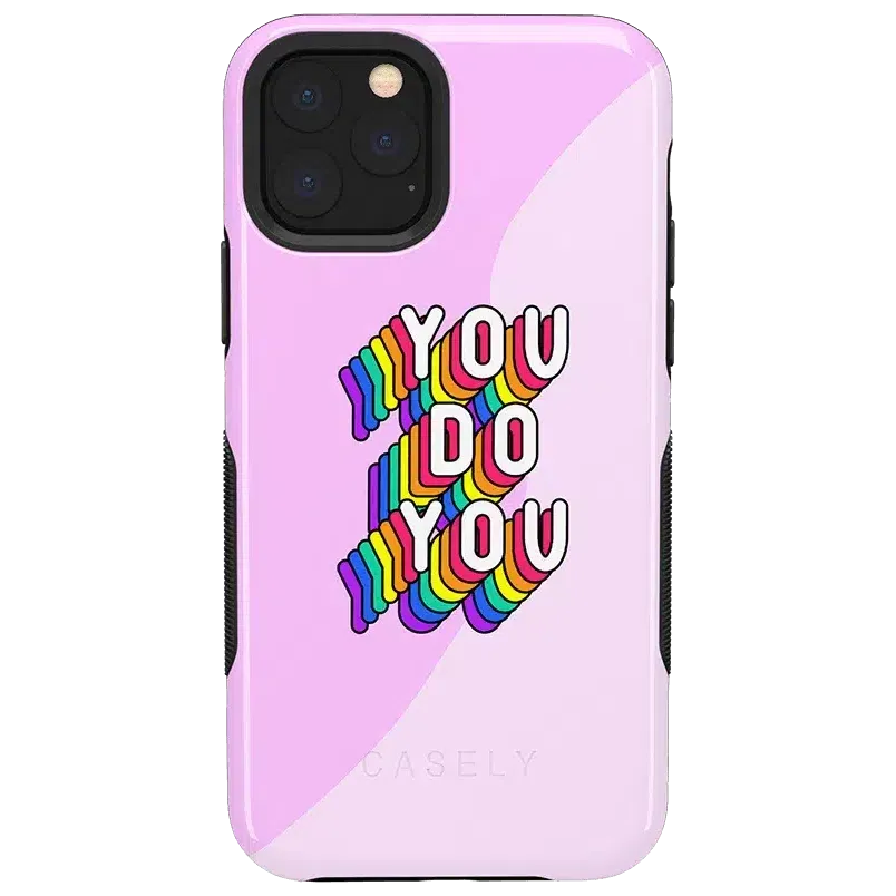 YOU DO YOU | Purple Print iPhone Case