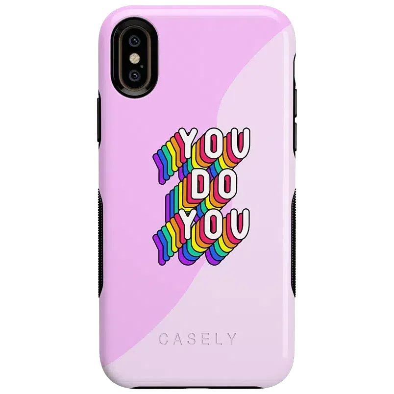 YOU DO YOU | Purple Print iPhone Case