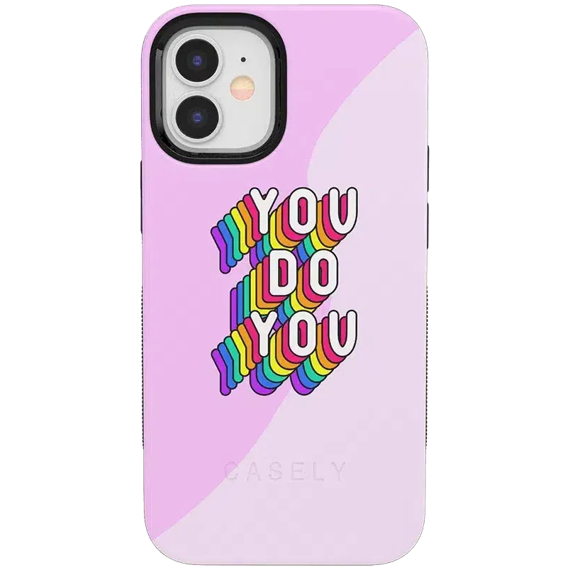 YOU DO YOU | Purple Print iPhone Case