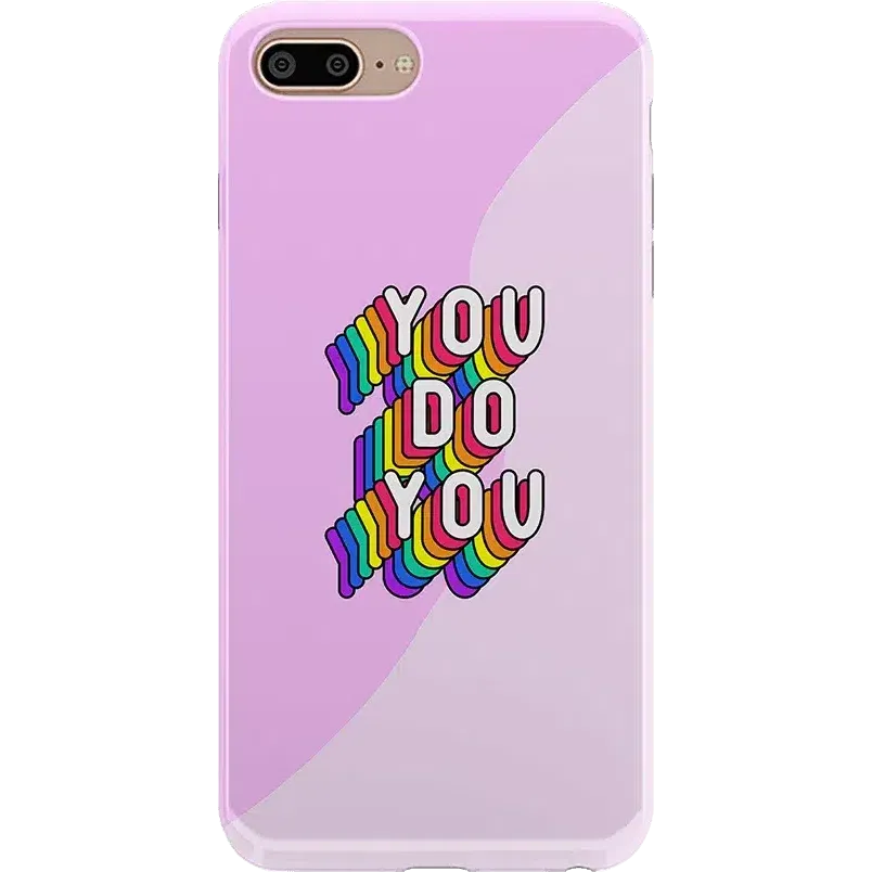 YOU DO YOU | Purple Print iPhone Case
