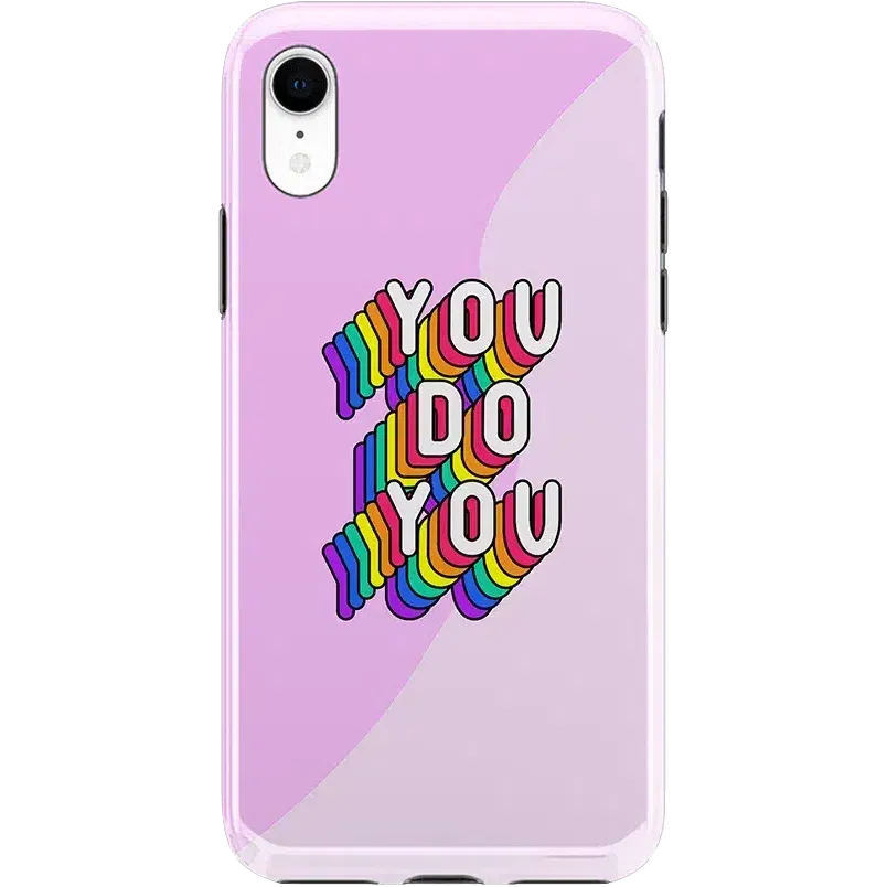 YOU DO YOU | Purple Print iPhone Case